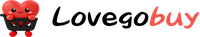 Lovegobuy official logo, red mascot beside the wordmark